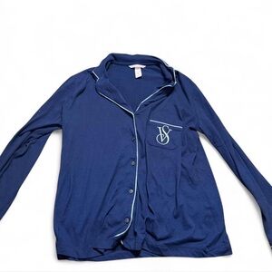 Victoria's Secret Navy long sleeve sleep shirt